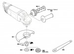 Bosch 3 601 H82 203 Gws 22-230 Jh Angle Grinder 230 V / Eu Spare Parts